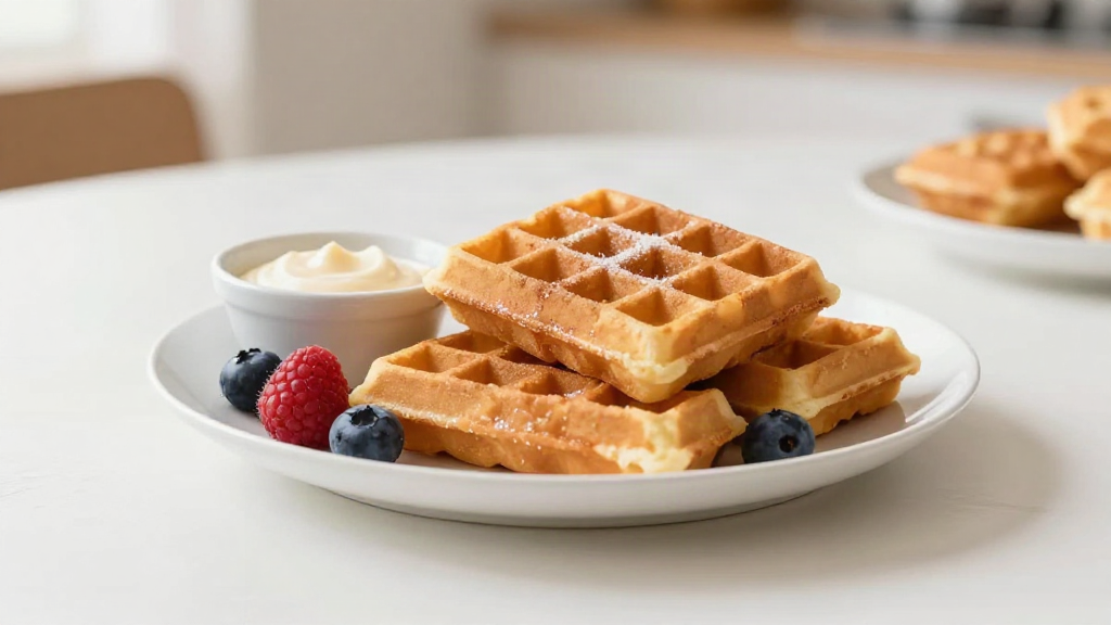 Waffles de pandebono: cómo preparar un desayuno artesanal en segundos
